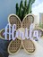Rattan Papatya | Rattan Çiçek Duvar Sanatı | Rattan Kreş Dekoru | Bohem Dekor | Rattan Çiçek Sanatı 3