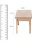 1:12 Dollhouse Minyatür Ahşap Mobilya Oyuncak Seti 2 Adet (Yurt Dışından) 3