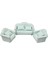3pcs Hayata Benzeyen 1:12 Dolls House Sofa Armchair Mobilya Aksesuarları Oyuncaklar Noel (Yurt Dışından) 1