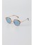 Sonic Leopar Çerçeve Güneş Gözlüğü - Şeffaf Mavi Cam 2