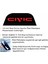 Honda Civic Fc5 3.stop Civic Yazılı Pleksiglas Karbon Kapak Siyah 3