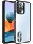 Xiaomi Redmi Note 10 Pro Kılıf Renkli Kenarlı Parlak Logo Açık Şeffaf Omega Silikon 1