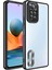 Xiaomi Redmi Note 11S Kılıf Renkli Kenarlı Parlak Logo Açık Şeffaf Omega Silikon 1