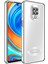 Xiaomi Redmi Note 9 Pro Kılıf Renkli Kenarlı Parlak Logo Açık Şeffaf Omega Silikon 1