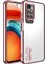 Xiaomi Redmi 10 Kılıf Renkli Kenarlı Parlak Logo Açık Şeffaf Omega Silikon 1