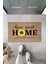 Bej Kapı Önü Paspası Home Sweet Home Papatyalı Desen K-3342 1