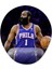 James Harden - Philadelphia 76ERS - Nba Bilek Destekli Mousepad Model - 4 Oval 1