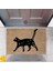 Kapı Önü Paspası Dekoratif Dijital Baskı Kedi P-2496 1