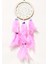 Pembe Kuş Tüylü Dream Catcher El Yapımı Rüya Kapanı Duvar Süsü 2