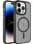 Apple Iphone 14 Pro Kılıf Magesafeli Silikon Kenarlı Buzlu Sert Flet Kapak 1