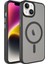 Apple Iphone 14 Plus Kılıf Magesafeli Silikon Kenarlı Buzlu Sert Flet Kapak 1