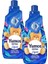 Extra Lilyum Konsantre Çamaşır Yumuşatıcı 2 x 1,44 lt + Demstar Mikrofiber Bez 1