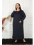 Big Uzun Kol Dantelli Lacivert Anne Gecelik 1355 1
