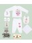 Kids Kişiye Özel Beyaz Hastane Çıkışı, Tavşan Pelüş Oyuncak, Yeni Doğan Bebek Giyim Hediyesi, 9 Parça Bebek Hediye Seti-2 1