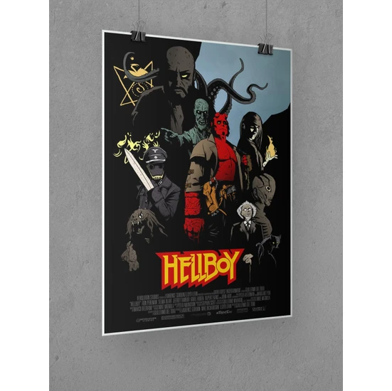 Hellboy Poster 45X60CM Afiş - Kalın Poster Kağıdı Dijital Baskı