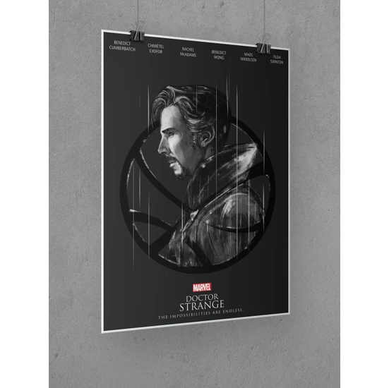 Doctor Strange Poster 45X60CM Afiş - Kalın Poster Kağıdı Dijital Baskı