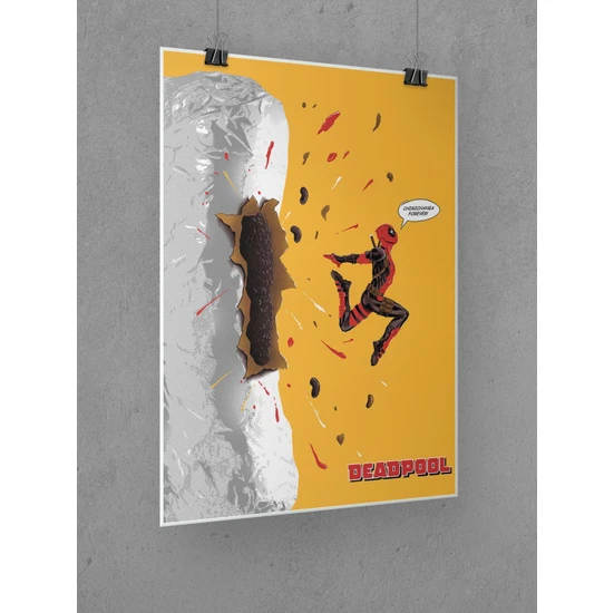 Deadpool Poster 45X60CM Afiş - Kalın Poster Kağıdı Dijital Baskı