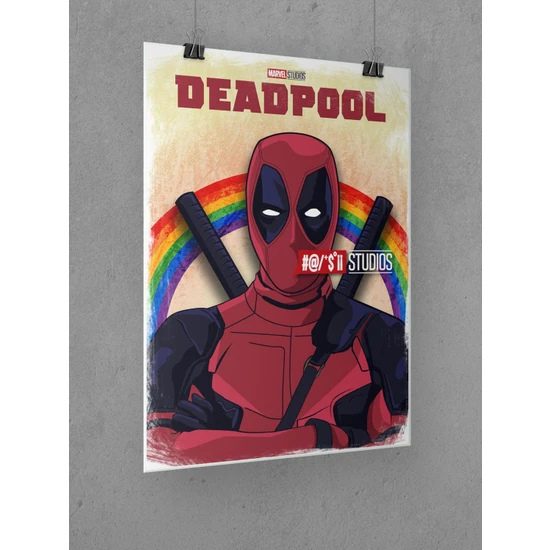 Deadpool Poster 45X60CM Afiş - Kalın Poster Kağıdı Dijital Baskı