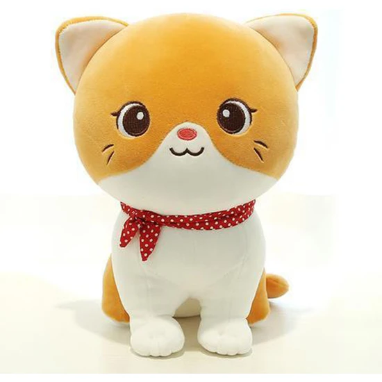 Kewendashiye Karikatür Kedi Peluş Bebek Sevimli Doldurulmuş Yavru Kedi Paçavra Oyuncak Elastik Yumuşak Kanepe Minderi (Yurt Dışından)