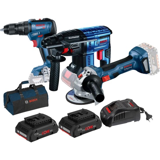 Bosch Gbh 180-LI Gsb 18V-50 Gws 180-LI 2X4,0AH Fiyatı