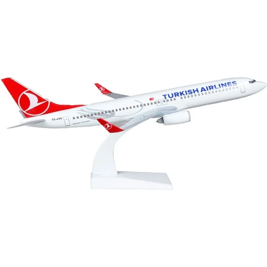 Pm Model Boeing 737-800 Tk Koleksiyon Plastik 1/250 Model Uçak Masaüstü Sergi Maket Uçağı