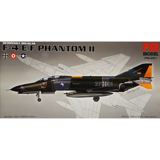 Pm Model F-4 E/f Phantom 2 Pm Model Demonte Plastik Uçak Maket Kiti