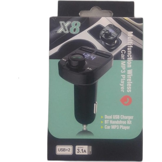 X8 Multifunction Wireless Car Mp3 Player Fm Transmitter Fiyatı