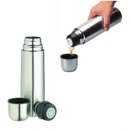 Penguen Mama Termos - 1 Litre - Çift Kat Çelik - Png-1100