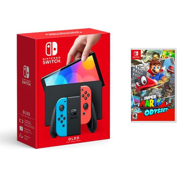 Nintendo Switch OLED Yeni Nesil Konsol 64GB + Super Mario Odyssey