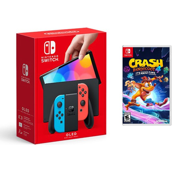 Nintendo Switch OLED Yeni Nesil Konsol 64GB + Crash Bandicoot 4