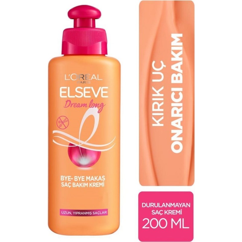Elseve L'oréal Paris Dream Long Bye-Bye Makas Saç Bakım Kremi 200 ml