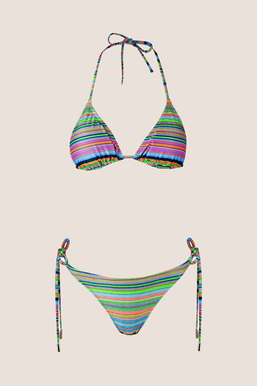 Ayyıldız 40735 Yeşil Simli Bikini Takımı görsel 5