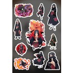 Anime Marketi Itachi / Itachi Anime Sticker Seti 10 Adet