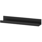 IKEA Siyah Duvar Rafı MDF Malzeme Özellikleri ile 55 cm Modern Tasarım ve Dekorasyon