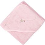 İrya Bebe Marin Bambu Kundak Havlu Pembe 75x75 cm Yumuşak Tasarım