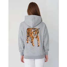 Tshirt-Sweat Oversize Sweatshirt & Hoodie Tıger Baskılı