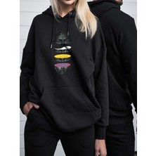 Tshirt-Sweat Oversize Sweatshirt & Hoodie Yın-Yang Head Baskılı