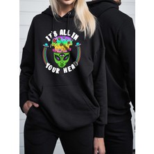 Tshirt-Sweat Oversize Sweatshirt & Hoodie Alıen  Baskılı