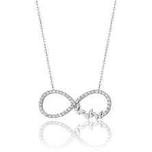 Zanaat Silver 925 Ayar Gümüş Sonsuzluğa Uçan Kelebekler Modeli Kolye