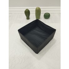 Balkan Room Siyah Çekmece Içi Düzenleyici Organizer - Çok Amaçlı Dolap Içi Kutu ( 28*28*13 )