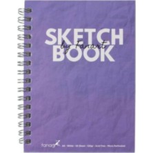 Fanart Academy Sketch Book 120 gr Spiralli 50 Yp A6 Mor 8672