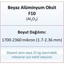 Ege Nanotek Alüminyum Oksit F10 - AL2O3 - 1700-2360MIKRON - 5 kg