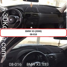 A-3DKORUMA Bmw X3 (2006) Torpido Koruması / Halısı / Örtüsü / Kılıfı