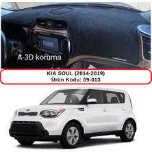 A-3DKORUMA Kia Soul (2014-2019) Torpido Koruma Kılıfı 3d Koruyucu Halı Örtü