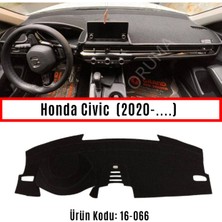 A-3DKORUMA Honda Civic (2020+...) Torpido Koruma Kılıfı 3d Koruyucu Halı Örtü
