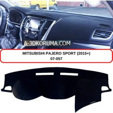 A-3DKORUMA Mıtsubıshı Pajero Sport (2006+) Torpido Koruma Kılıfı 3d Koruyucu Halı Örtü