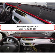 A-3DKORUMA Citroen C3 (2009-2016) Torpido  Koruma Kılıfı / 3d Koruyucu Halı / Örtü