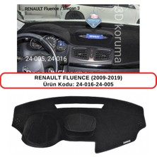 A-3DKORUMA Torpido Koruma Kılıfı 3d Koruyucu Halı Örtü Renault Fluence (2009-2019)