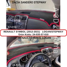A-3DKORUMA Renault Symbol (2012-2021) / Logan / Stepway Torpido Koruma Kılıfı 3d Koruyucu Halı Örtü