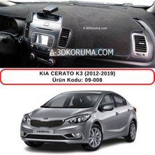 A-3DKORUMA Kia Cerato (2012-2019) Torpido Koruma Kılıfı 3d Koruyucu Halı Örtü